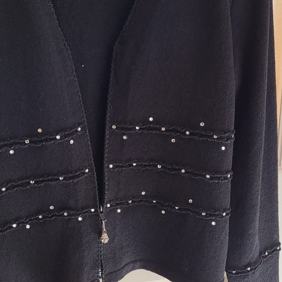 Fianona Crystal Embellished Zip Sweater - Picture 4 of 5